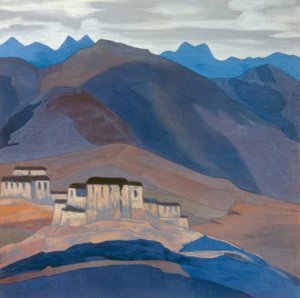 Monastère tibétain - Nikolai Konstantinowitsch Roerich