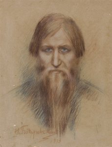 Portrait du mystique russe Grigory Raspoutine 1869-1916, 1913 - Nikolai Kornilovich Bodarevsky