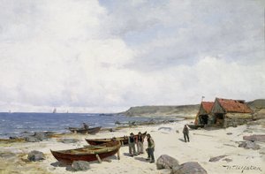 Pêcheurs sur la plage