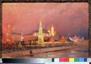 Illumination du Kremlin de Moscou