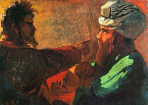 Étude de Christ et Nicodème, 1889 - Nikolai Nikolayevich Ge
