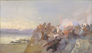 La dernière défaite des troupes de Khan Kuchum. 1598, 1891 - Nikolai Nikolayevich Karasin
