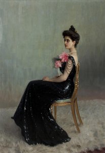 Portrait de la comtesse Maria Pavlovna Abamelik-Lazareva 1876-1955, née Demidova, 1900-1901