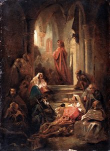 Une scène de la vie de Dante Alighieri