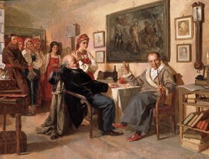 Le marché. La vente des serfs - Nikolai Vasilievich Nevrev
