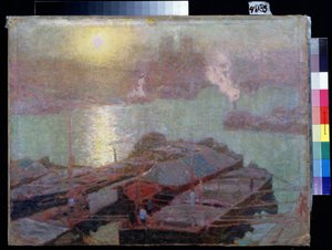 La Seine à Paris - Nikolai Vasilyevich Dosekin