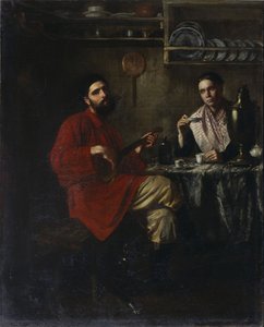 Scène de vie paysanne, 1855