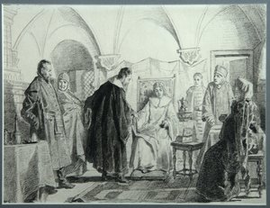 Maria Ivanovna Khlopova, la fiancée du Tsar Michail Fyodorovich, 1884 - Nikolai Vasilyevich Nevrev