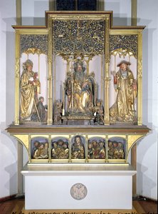 Groupe de sculptures en bois, du Retable d