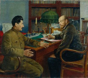 Lénine et Staline, 1938 - Nikolay Ivanovich Shestopalov