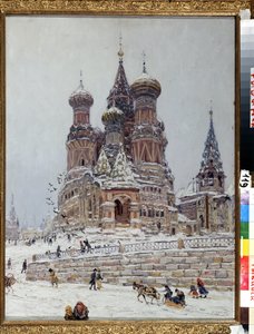La place Rouge à Moscou avec une vue de la cathédrale Saint-Basile