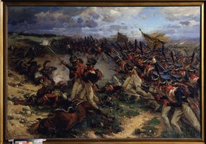 Les troupes lituaniennes à la bataille de Borodino (ou bataille de la Moskova) - Nikolay Semenovich Samokish