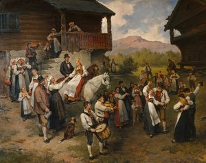 Mariage de paysans à Eidsfjord - Nils Bergslien