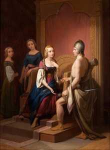 Heimdall rend le Brisingamen à Freya, 1846 - Nils Jakob Blommér
