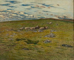 Moutons en pâturage - Nils Kreuger