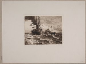 Bateaux à vapeur près de Kronborg
