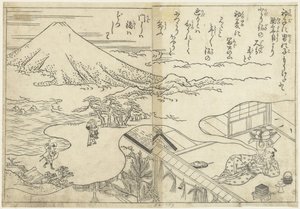 Rêvant du Fuji - Nishikawa Sukenobu (attributed to)