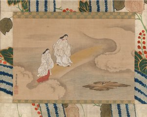Le dieu Izanagi et la déesse Izanami - Nishikawa Sukenobu