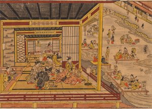 Maison de thé au bord de la rivière Kamo à Kyoto