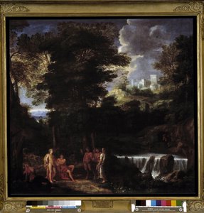 Marsyas jouant de la flûte devant Apollon et Midas - Noël Coypel