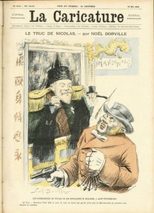 Illustration de Noël Dorville pour la couverture de La Caricature (1880) - Noel Dorville