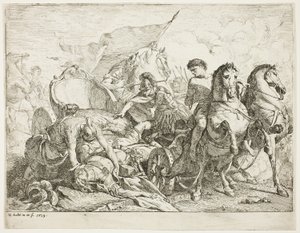 Antiochus tombant de son char
