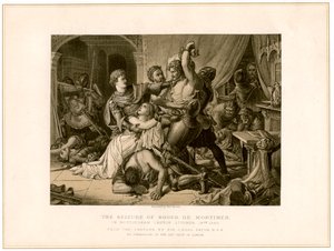 La capture de Roger de Mortimer 1287-1330 au château de Nottingham, XIXe siècle