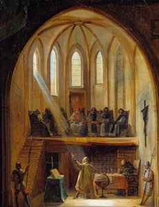 (détail) Galilée (1564-1642) devant le Tribunal de l