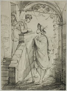 Conversation entre une femme et un homme - Noel Thomas Joseph Clerian