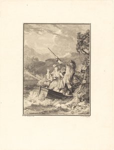 La barque - Noël Le Mire after Jean Michel Moreau