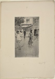 Avenue Trudaine par un jour de pluie - Norbert Goeneutte