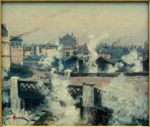 Le Pont de l’Europe et la gare Saint-Lazare - Norbert Goeneutte