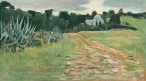 Maison et champ des Saints, Tanger, 1885 - Norman Garstin