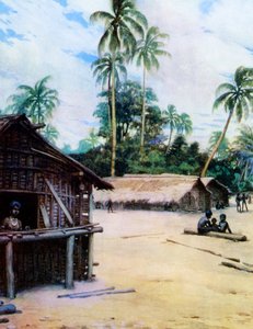 Un village dans les îles Salomon, 1908 - Norman Hardy