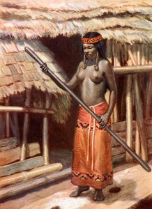 Fille Kenyah-Kayan : Sarawak, Bornéo