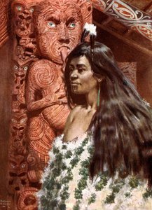 Fille Maori : Nouvelle-Zélande