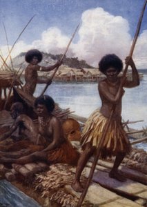 En route pour le marché, Nouvelle-Guinée britannique