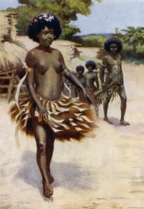 En route pour la danse Dubu, Nouvelle-Guinée britannique