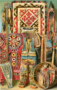 Culture des Mongols : Tissus et motifs - North American