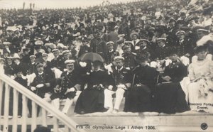 Dignitaires regardant les Jeux Olympiques de 1906, Athènes - Norwegian Photographer