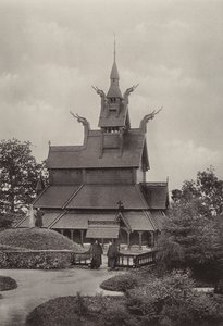 Fantoft, église en bois debout, Bergen