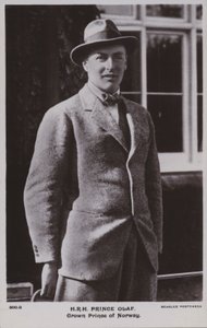 Prince Olaf, prince héritier de Norvège, plus tard roi Olav V