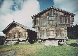 Maisons paysannes, construites c.1712 - Norwegian School