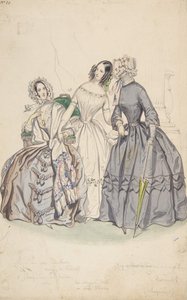 Conception de costume, 1836-37