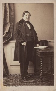 Portrait du compositeur Gioachino Antonio Rossini 1792-1868, avant 1868 - Numa Blanc