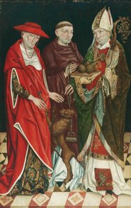 Saints Jérôme, Léonard et Nicolas - Oberösterreichischer Maler