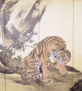 Tigres dans un paysage