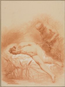 Nymphe et Faune, 1800s