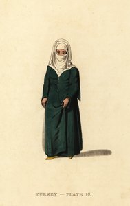Femme turque de Constantinople (Istanbul), Empire ottoman - Octavian (after) Dalvimart