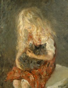 Fille avec chat